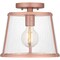 Quoizel Labrant 1-Light Matte Rose Gold Semi-Flush Mount QFL5612MRG - alternate 3